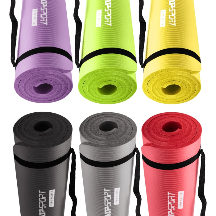 Мат для фітнесу та йоги Hop-Sport HS-N015GM 1,5см салатовий