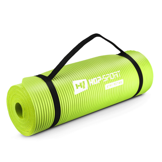 Мат для фитнеса и йоги Hop-Sport HS-N015GM 1,5см салатовый