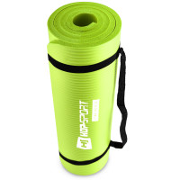 Мат для фітнесу та йоги Hop-Sport HS-N015GM 1,5см салатовий