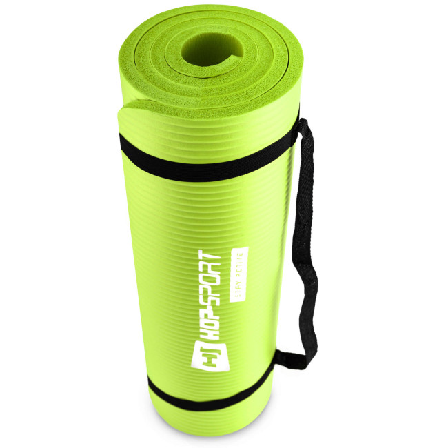 Мат для фитнеса и йоги Hop-Sport HS-N015GM 1,5см салатовый