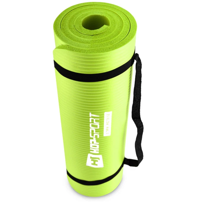 Мат для фітнесу та йоги Hop-Sport HS-N015GM 1,5см салатовий