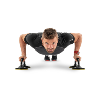 Упори для віджимань металеві HS-M020PU чорно-жовті