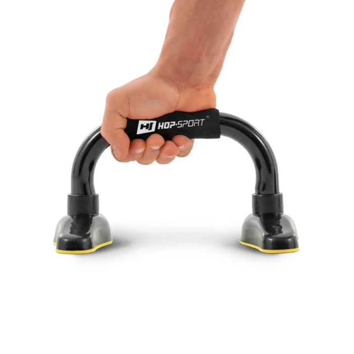 Упори для віджимань металеві HS-M020PU чорно-жовті