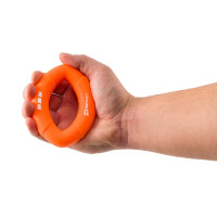 Еспандер силіконовий овальний 22,6кг Hop-Sport HS-S022OG помаранчевий