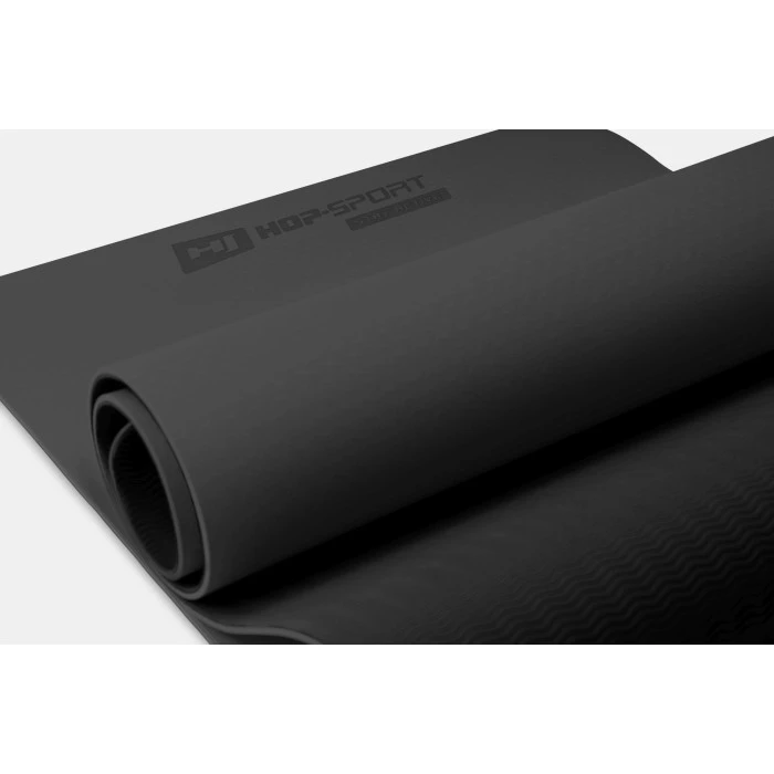Килимок для фітнесу TPE 0,6см HS-T006GM темносіро-чорний