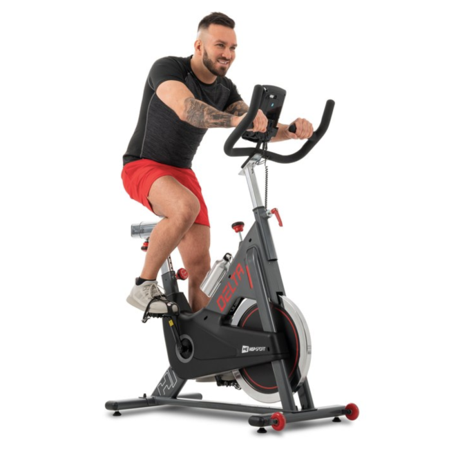 Спінбайк Hop-Sport HS-065IC чорно-сірий Delta