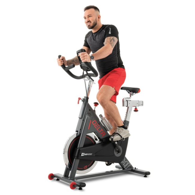 Спінбайк Hop-Sport HS-065IC чорно-сірий Delta