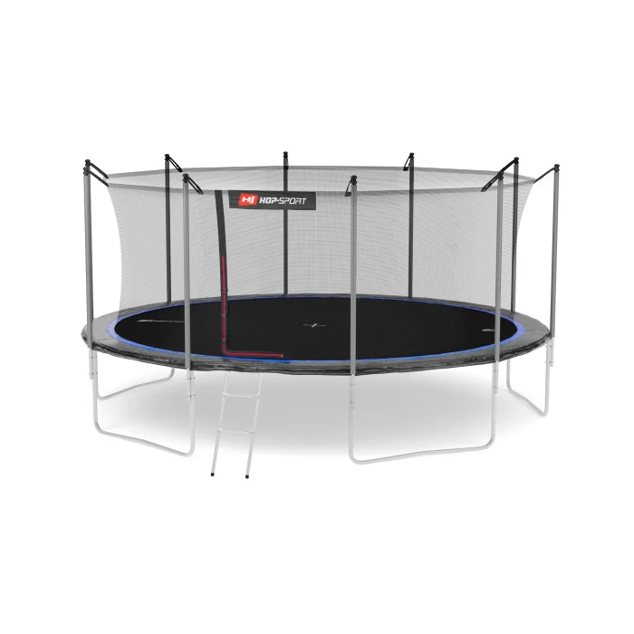 Батут Hop-Sport 16ft (488см) чорно-синій з внутрішньою сіткою