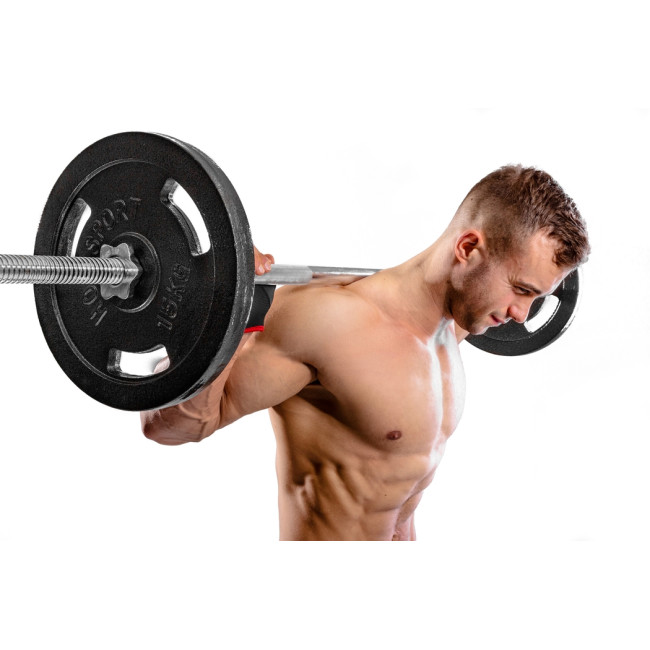 Набір STRONG 59кг з прямим і гантельними грифами