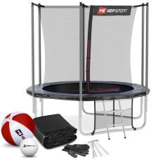 Батут Hop-Sport 8ft (244см) чорно-синій з внутрішньою сіткою