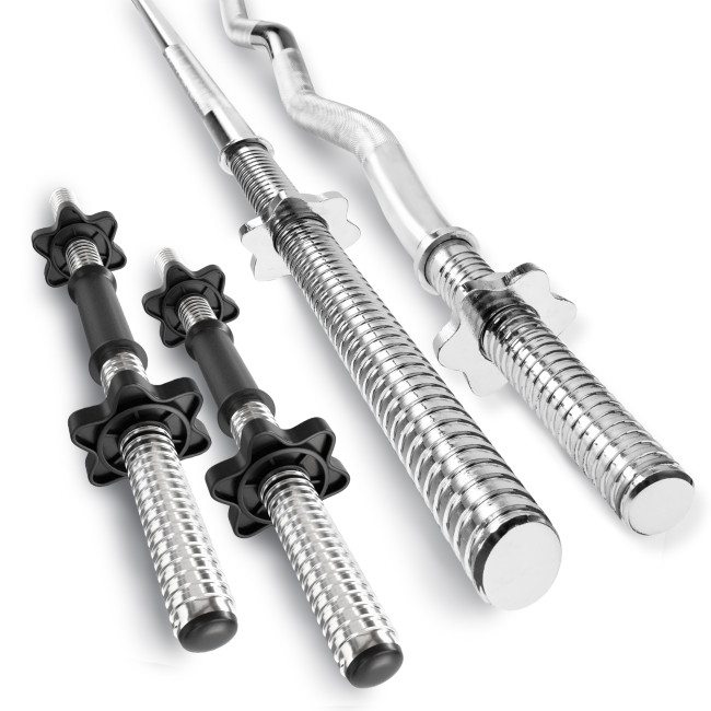 Набір Hop-Sport Premium 135кг з лавою HS-1065HB Pro, штангами та гантелями