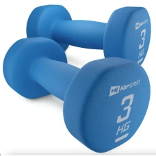 Гантели для фитнеса неопреновые круглые Hop-Sport HS-V030DR 2x3кг синий