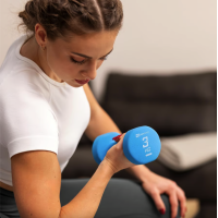 Гантелі для фітнесу неопренові круглі Hop-Sport HS-V030DR 2x3кг синій