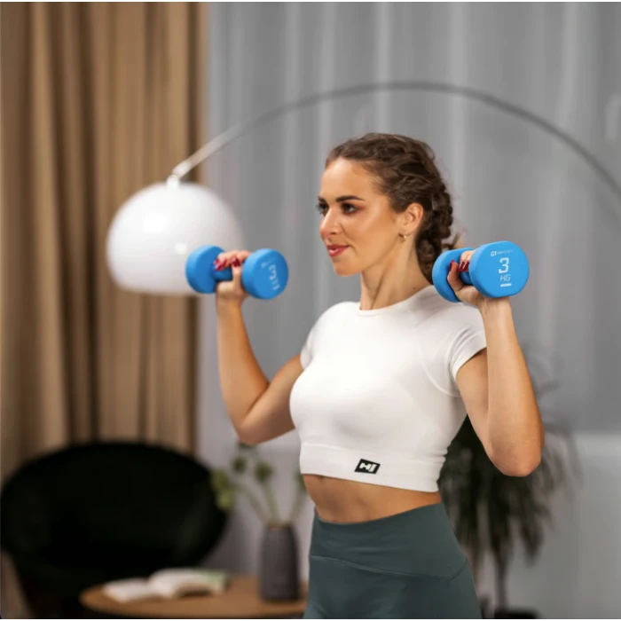 Гантели для фитнеса неопреновые круглые Hop-Sport HS-V030DR 2x3кг синий