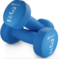 Гантелі для фітнесу неопренові круглі Hop-Sport HS-V030DR 2x3кг синій