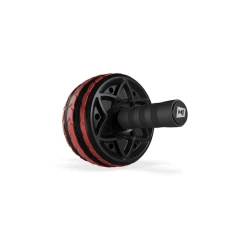 Ролик для пресу Hop-Sport з килимком чорно-червоний