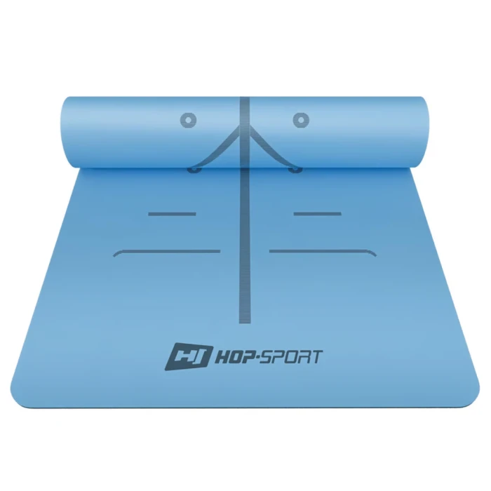 Йога-мат Hop-Sport PU 0,5см 183 x 68см HS-P005GM темно-синій