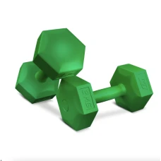 Гантели для фитнеса композитные Hop-Sport HS-C020DS 2х2кг зеленый