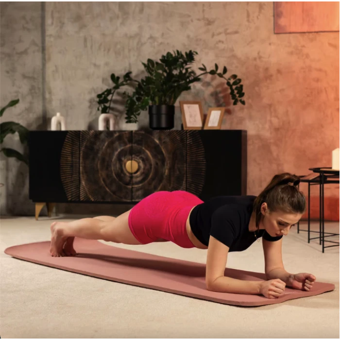 Коврик для йоги Hop-Sport HS-NB015GM NBR 1,5см персиковий