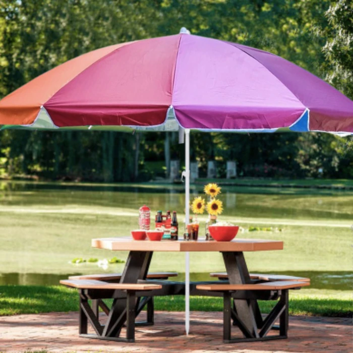 Парасолька садова Jumi Garden 220см кольоровий