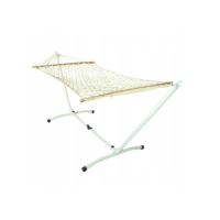 Гамак плетеный Jumi Garden с белой планкой.