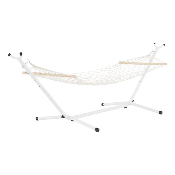 Гамак плетений Jumi Garden з планкою білий