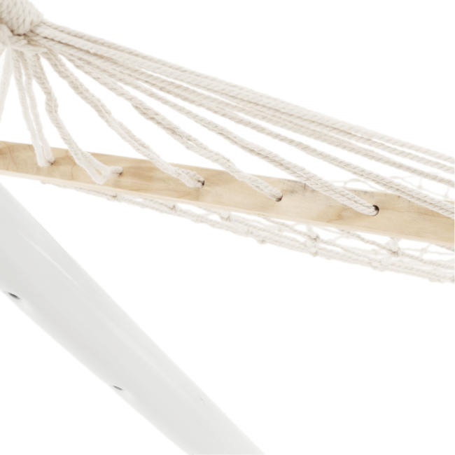 Гамак плетений Jumi Garden з планкою білий
