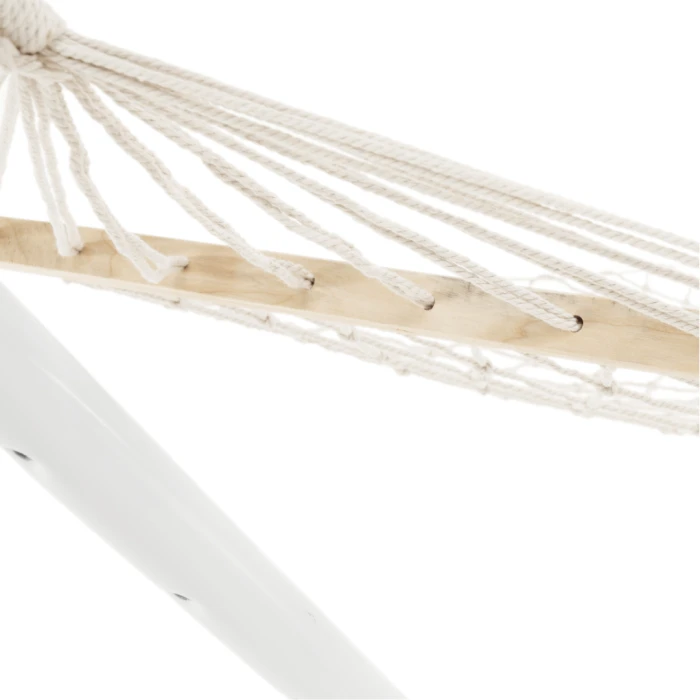 Гамак плетений Jumi Garden з планкою білий