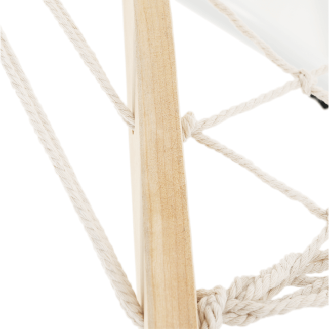 Гамак плетений Jumi Garden з планкою білий