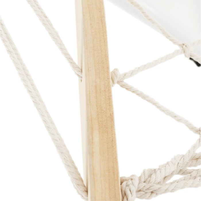 Гамак плетений Jumi Garden з планкою білий