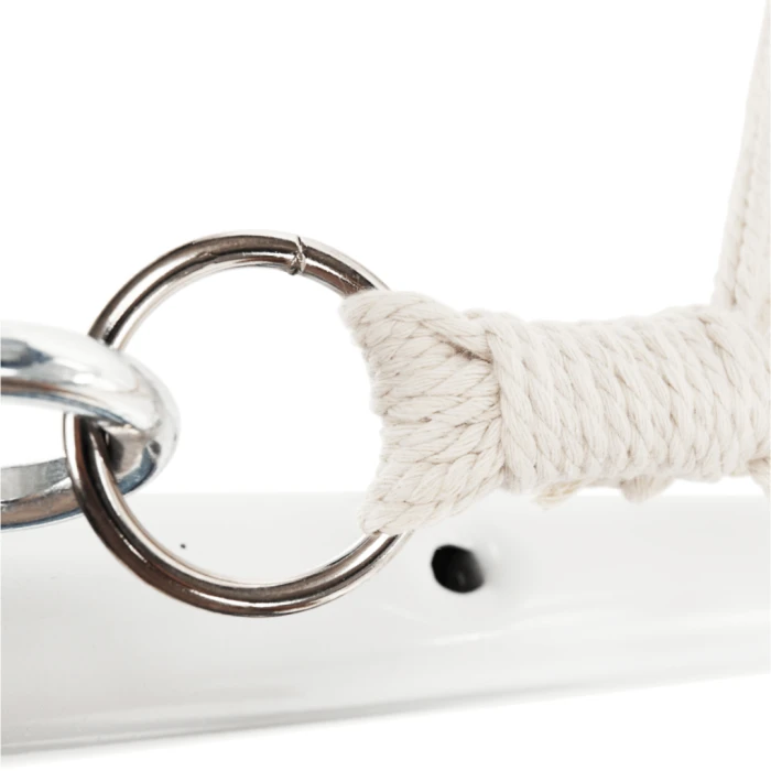 Гамак плетений Jumi Garden з планкою білий