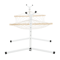 Гамак плетеный Jumi Garden с белой планкой.