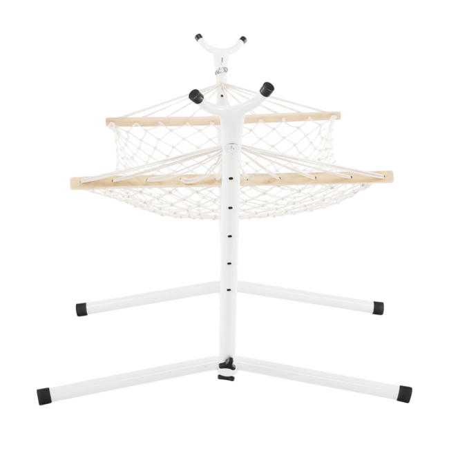 Гамак плетений Jumi Garden з планкою білий