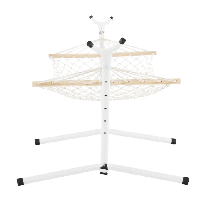 Гамак плетений Jumi Garden з планкою білий