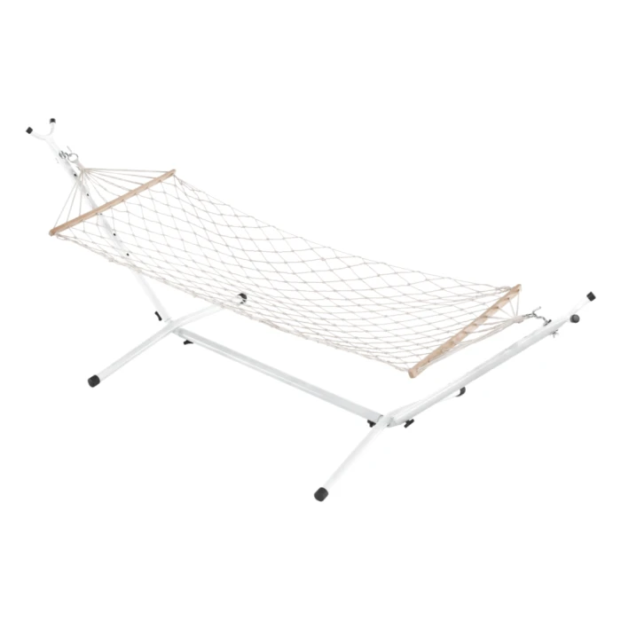 Гамак плетений Jumi Garden з планкою білий