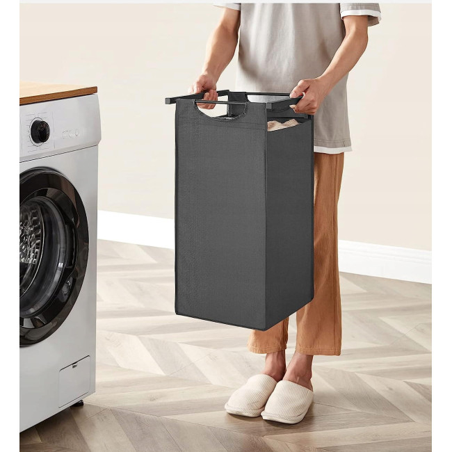 Корзина для белья Leobert Chariot с тремя отделениями 3 x 38л черный