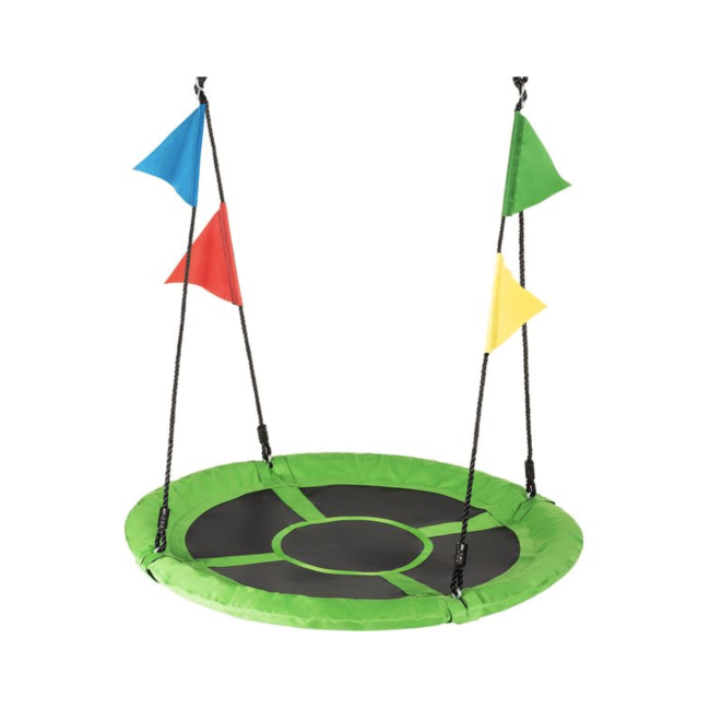 Садовые качели - гнездо Outtec XXL с флажками зеленый