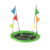 Садовые качели - гнездо Outtec XXL с флажками зеленый