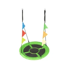 Садова гойдалка - гніздо Outtec XXL з прапорцями зелений