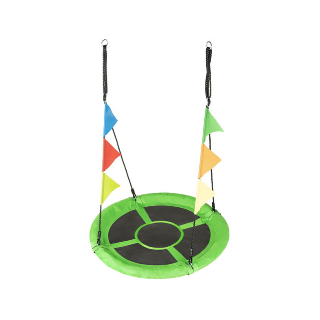 Садовые качели - гнездо Outtec XXL с флажками зеленый