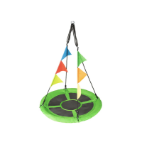 Садовые качели - гнездо Outtec XXL с флажками зеленый
