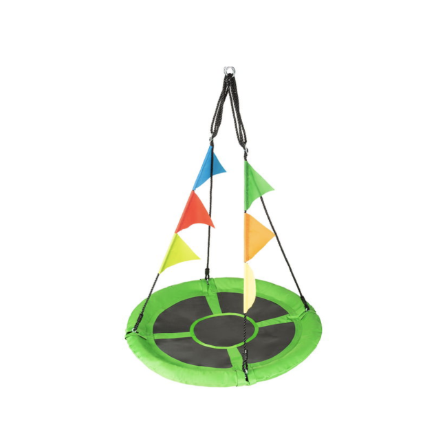 Садовые качели - гнездо Outtec XXL с флажками зеленый