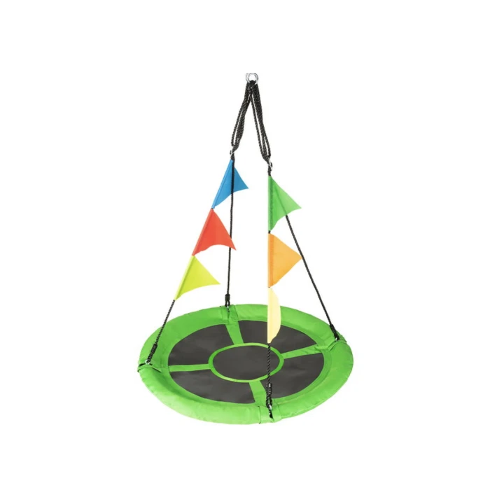 Садова гойдалка - гніздо Outtec XXL з прапорцями зелений