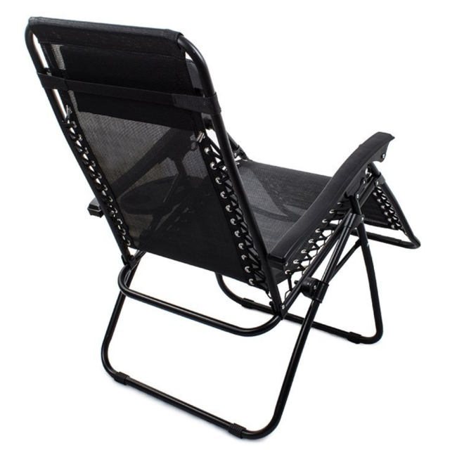 Шезлонг лежак Outtec Zero Gravity раскладной серый