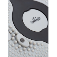 Диск здоровья Queenfit массажный с магнитами и счетчиком черно-серый