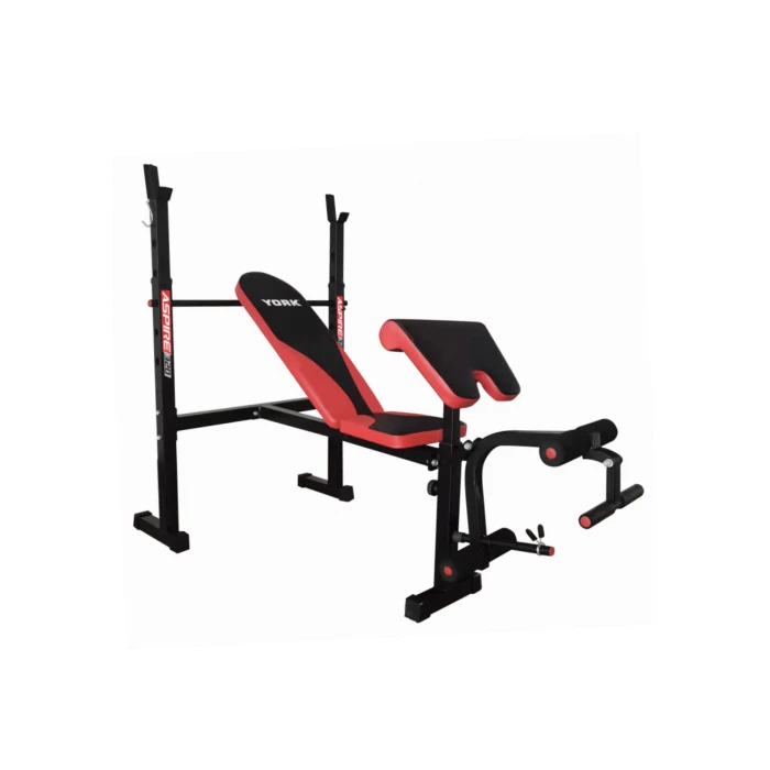 Лавка для жиму York Fitness ASPIRE 320 з стійкою для штанги та партою Скотта