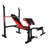 Лавка для жиму York Fitness ASPIRE 320 з стійкою для штанги та партою Скотта