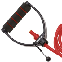 Эспандер трубчатый с ручками York Medium, красный.