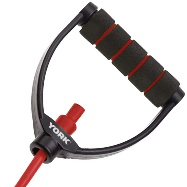 Эспандер трубчатый с ручками York Medium, красный.