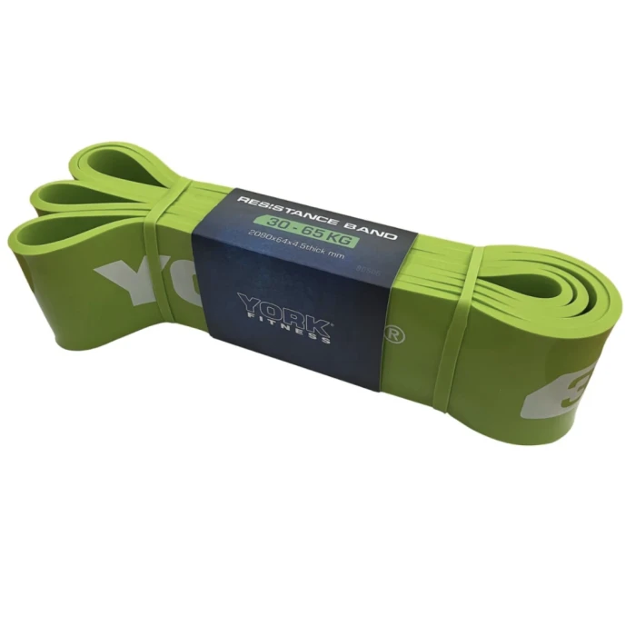 Резинка для фітнесу York 30-65кг - 2080x65x4,5 мм, салатовий